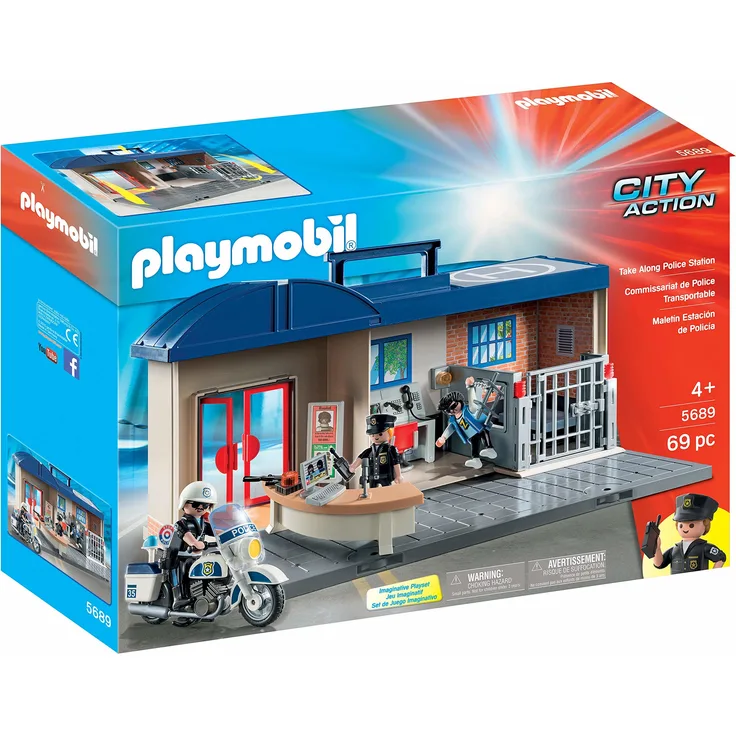 Playmobil City Action 5689 'Polizeistation', 69 Teile, ab 4 Jahren