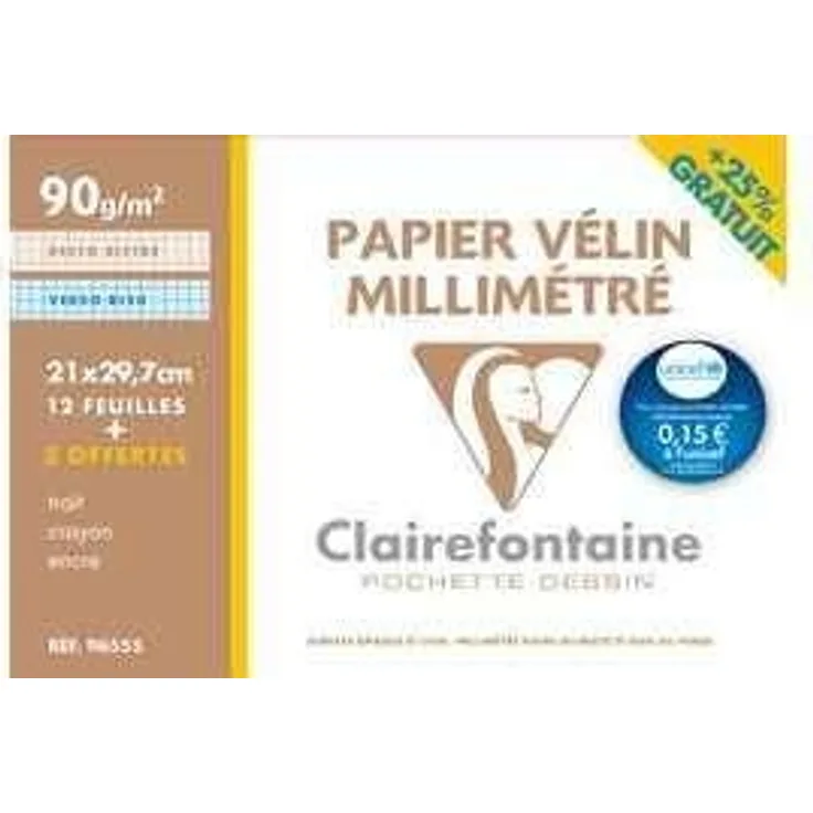 Clairefontaine Millimeterpapier DIN A4 Aktionspack