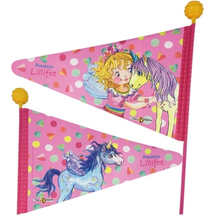 Sicherheitswimpel Damit Ihr Kind im Straßenverkehr nicht übersehen wird, hochflexibler Glasfiberstab 175 cm lang, Kunsts – Bild 1