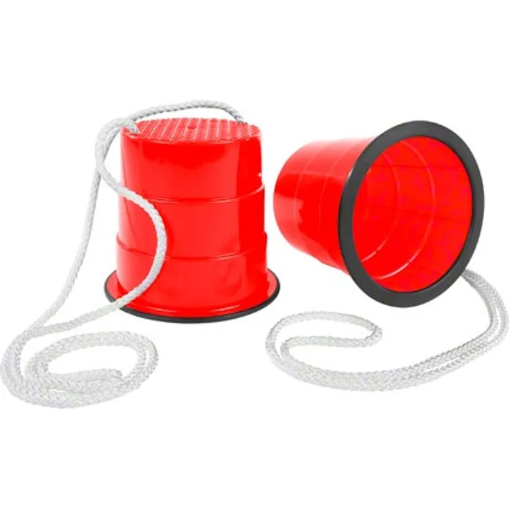Sport-Tec Laufdollis, Laufdoll, Laufdollys, Laufdosen, Topfstelzen, Becherstelzen, Balance, Kindergarten, Kindersport, Rot