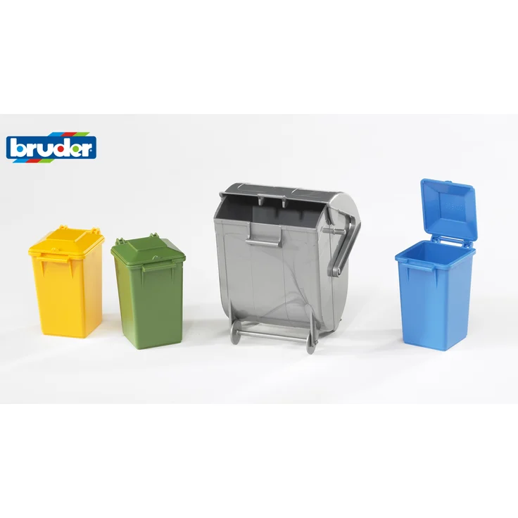 Bruder 02607 - Zubehör: Mülltonnen-Set - Preisvergleich – Bild 1