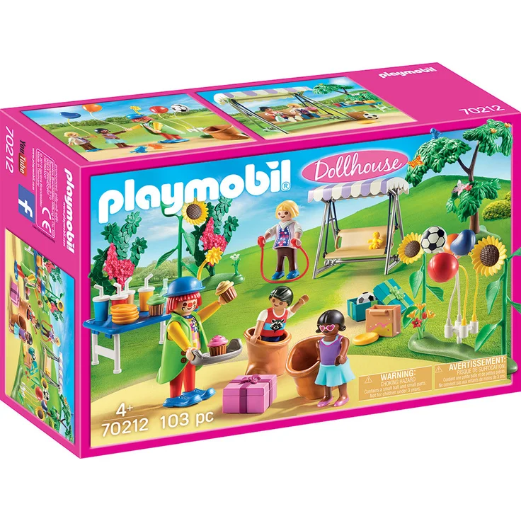 Playmobil Dollhouse 70212 'Kindergeburtstag mit Clown', 103 Teile, ab 4 Jahren - Preisvergleich – Bild 1