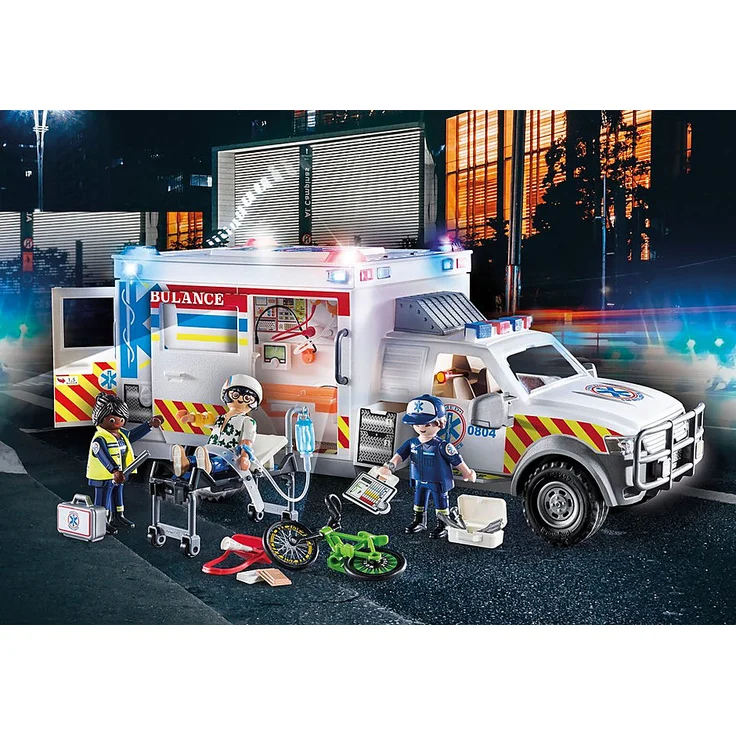 Playmobil City Action 70936 'Rettungs-Fahrzeug: US Ambulance', 93 Teile, ab 5 Jahren – Bild 3