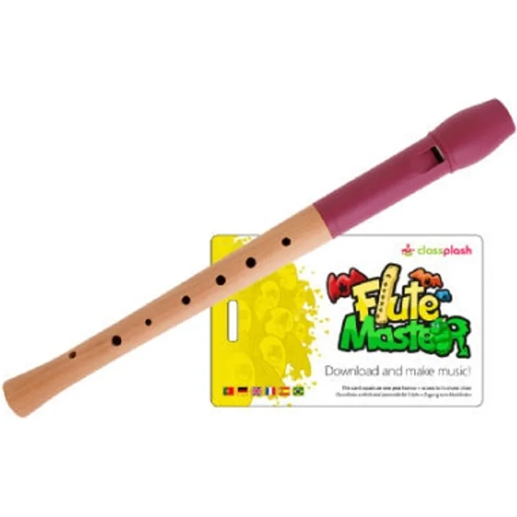 Voggenreiter - Flute Master (App) mit Holz-Kunststoff-Blockflöte, Deutsche Griffweise