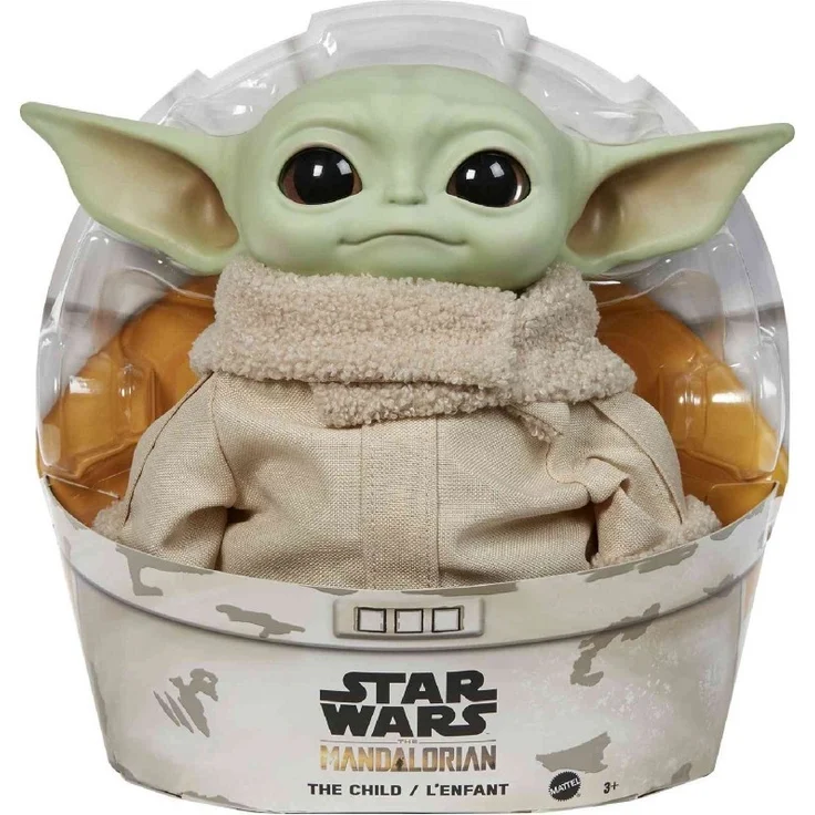 Mattel - Star Wars™ The Child Plüschfigur, ca. 28 cm große Kuschelfigur – Bild 1
