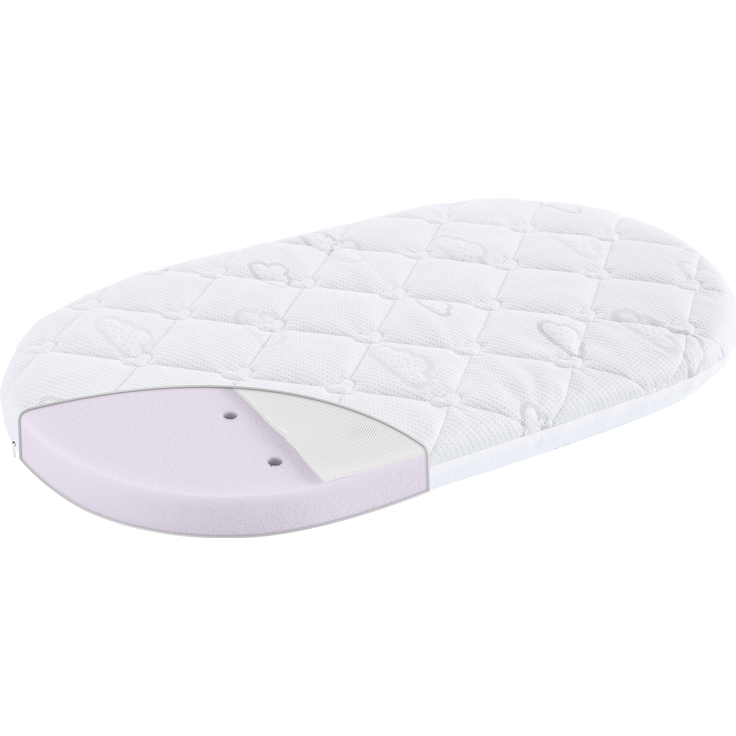 Träumeland Brise light Matratze für Kinderwagen Hartan 33 x 78 x 6 cm oval