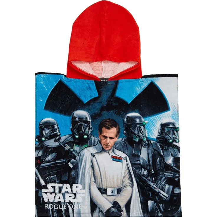 Star Wars Rouge One Badeponcho mit Kapuze Galactic Empire 75x50cm