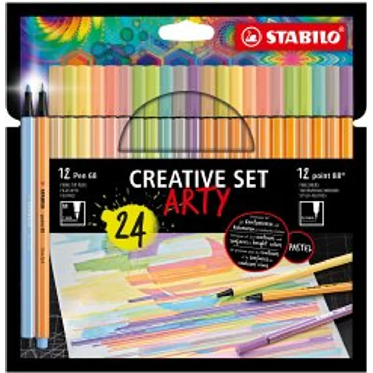 STABILO Pen 68/88 Arty cardboard box of 24 pens in 12 colors – Bild 1