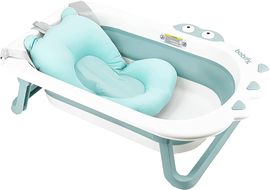 Babify Shower Faltbare Baby-Badewanne mit Badekissen, Minzgrün