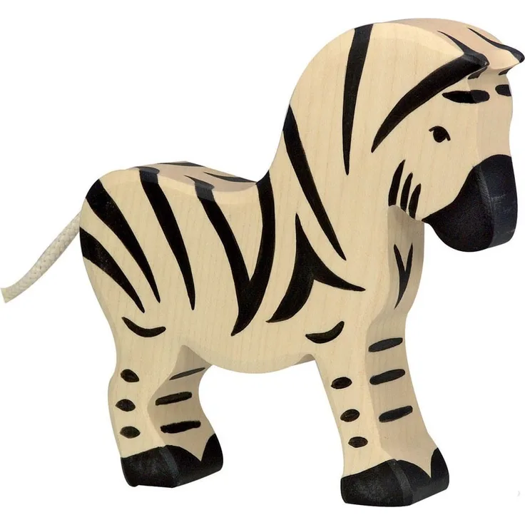 HOLZTIGER Holzfigur Zebra