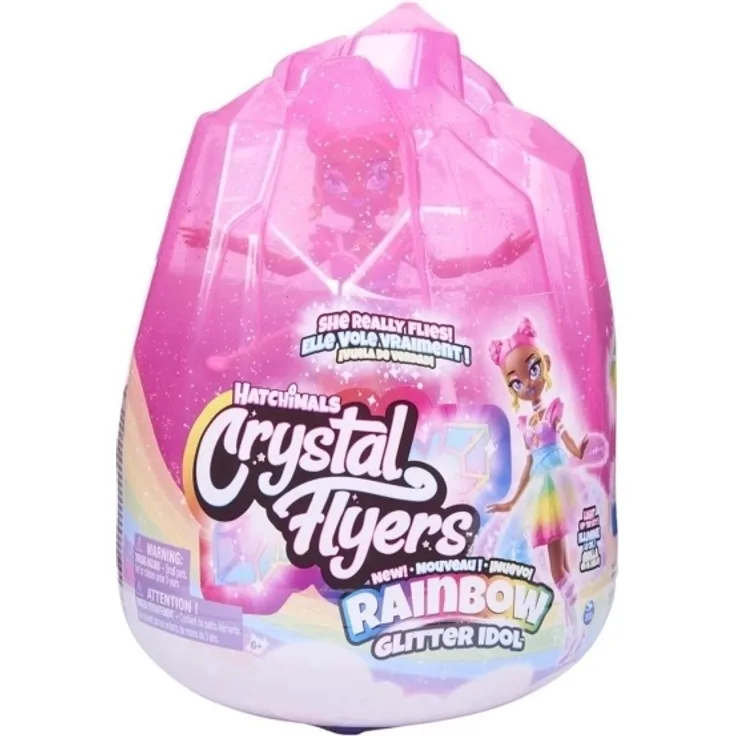 Spin Master Hatchimals Pixies Crystal Flyers Rainbow Glitter Idol Mini-Play Figure