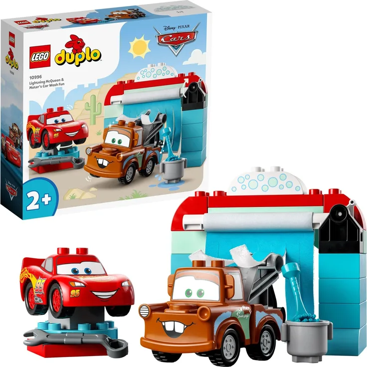 LEGO Disney 10996 'Lightning McQueen und Mater in der Waschanlage', 29 Teile, ab 2 Jahren