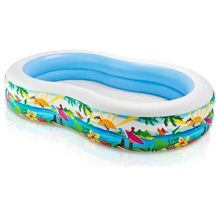 Intex Swimcenter ''Paradise'', Wasserbedarf ca. 640 l, Ablassventil, 262x160x46cm