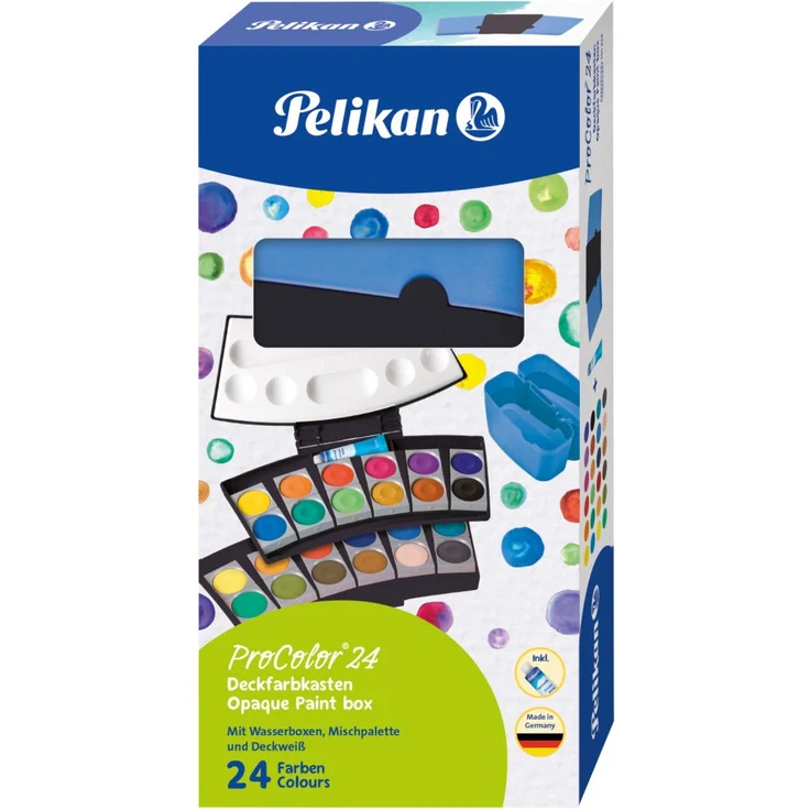 Pelikan Büro Pelikan Deckfarbk. ProColor 735PC/24 Schwarz/Blau 24 Farben (701228) – Bild 2