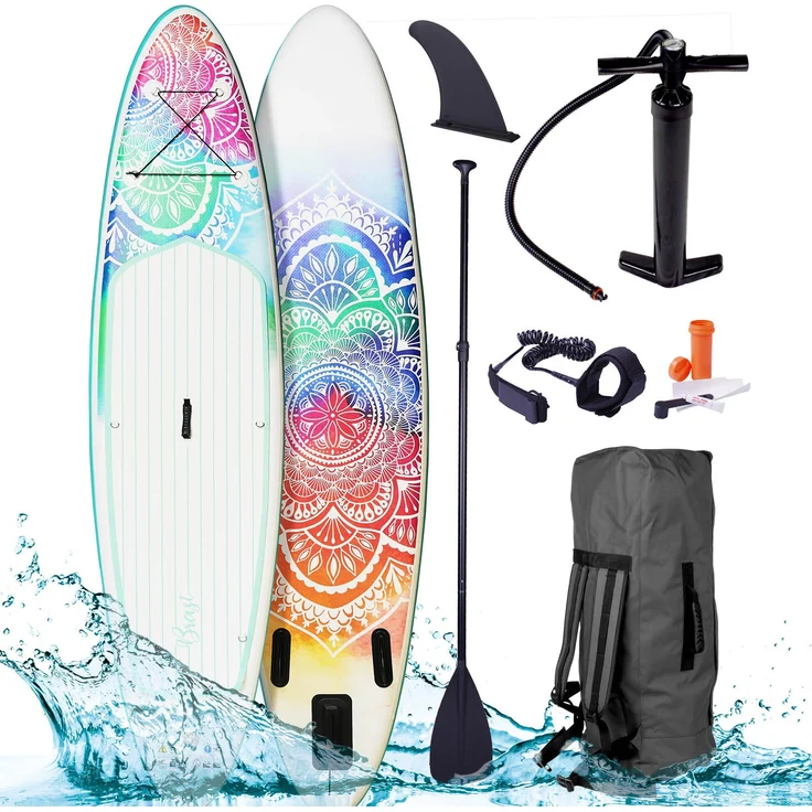 BRAST SUP Board Lady Aufblasbares Stand up Paddle Set für Frauen 300cm ...