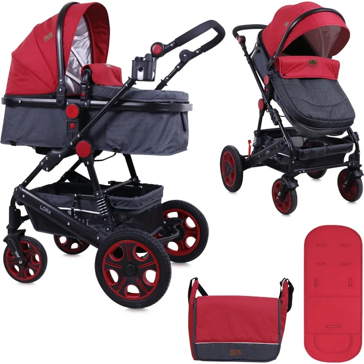 Lorelli 'Lora' Kombikinderwagen 2 in 1 Rot