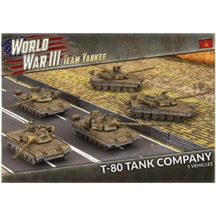 Team Yankee World War III - Soviet T-80 Tank Company (TSBX21)