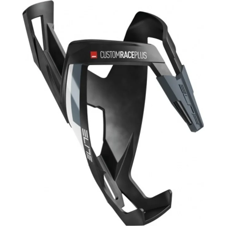 Elite Trinkflaschenhalter Custom Race Plus mattschwarz/weiß