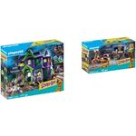PLAYMOBIL 2er Set: 70361 SCOOBY-DOO! Abenteuer im Geisterhaus + 70363 SCOOBY-DOO! Abendessen mit Shaggy