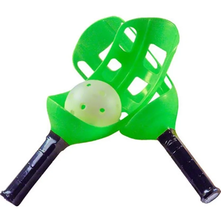 Scoopball Spiel, Geschicklichkeitsspiel, Fangspiel, Scoopball Set, Fangballspiel, Outdoor, Garten, Rasen, Party Spielzeug, Wurfspiel, Kindergeburtstag, Grün