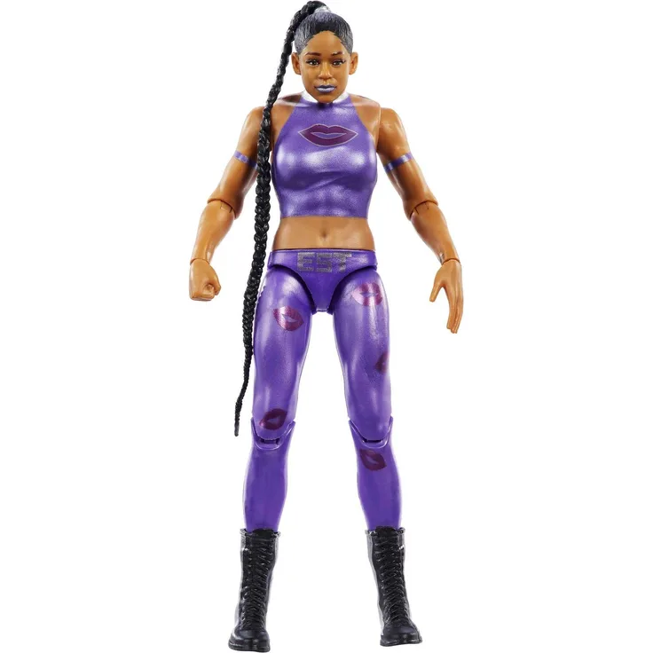 WWE HKP82 - Basic Wrestlemania Bianca Belair Actionfigur, 15cm WWE Sammlerstück mit Zubehör, Spielzeug Geschenk für Kinder und Fans ab 6 Jahren
