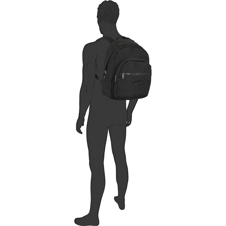 großer camel active Reißverschlussrucksack, schwarz – Bild 4