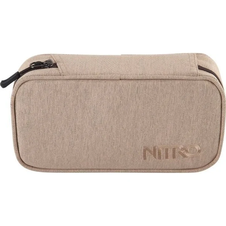Nitro Pencil Case XL inkl. Geo Dreieick & Stundenplan, Federmäppchen, Schlampermäppchen, Faulenzer Box, Federmappe, Stifte Etui, Almond – Bild 2