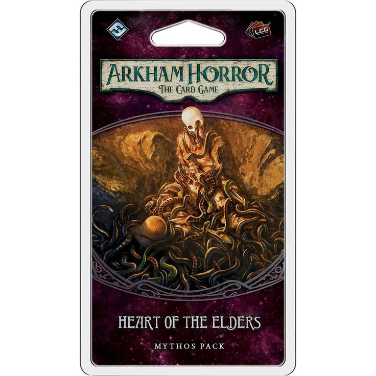 Fantasy Flight Games , Arkham Horror The Card Game: Mythos Pack - 3. 3. Heart of The Elders, Card Game, Ages 14+, 1 to 4 Players, 60 to 120 Minutes Playing Time