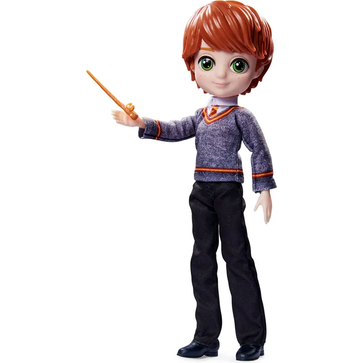 Wizarding World | Ron Weasley Gelenkpuppe 20 cm | Zauberstab und Uniform von Hogwarts inklusive | Harry Potter Kollektion | Für Kinder ab 5 Jahren