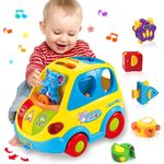 Baby Spielzeug ab 1 Jahr Mädchen Junge Form Sortieren Bus Babyspielzeug ab 6 9 12 18 Monate Kinderspielzeug ab 1 2 Jahre Kinder Spielzeug Geschenk 1 jahre Tiergeräusche/Musik Auto für Kleinkind - Preisvergleich