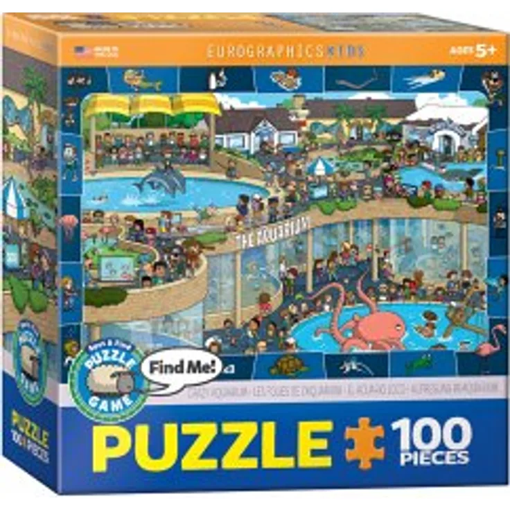 Eurographics 6100-0543 - Aufregung im Aquarium , Puzzle, 100 Teile