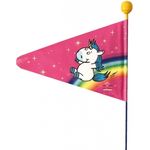 Wimpelstange Einhorn doppelwandig, teilbar, pink mit Motiv