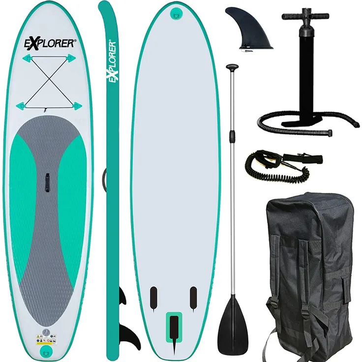 Explorer SUP Board Stand Up Paddle Surfboard aufblasbar Paddel ISUP ALF2 300 cm