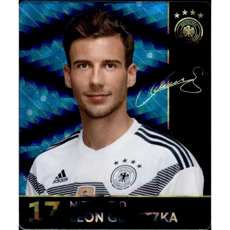 17 - Leon Goretzka GLITZER - REWE WM18 Sammelkarte