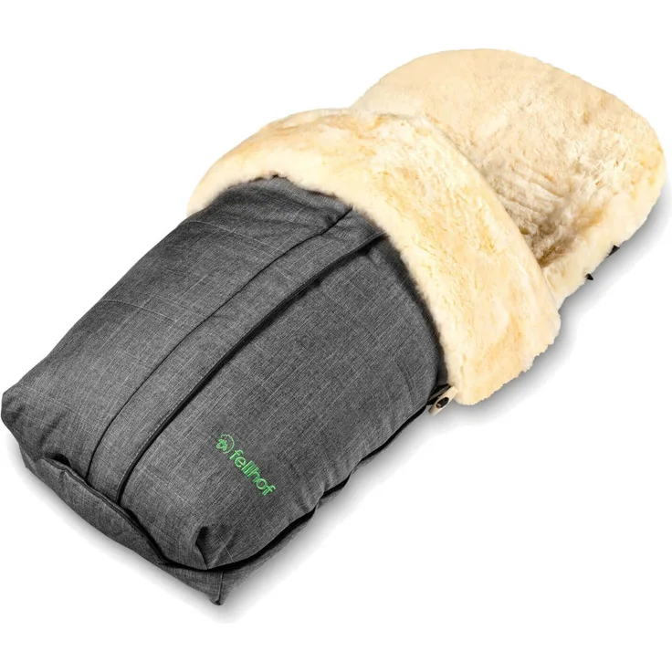 Fellhof 'Cortina' Kinderwagenfellsack graphit/melange, universell einsetzbar