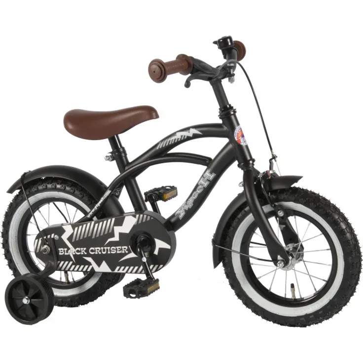 Black Cruiser 12 Zoll 21,5 cm Jungen Rücktrittbremse Schwarz