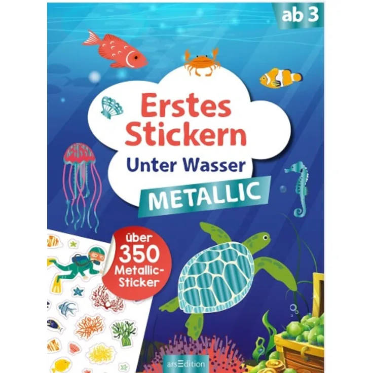 Erstes Stickern Metallic – Unter Wasser