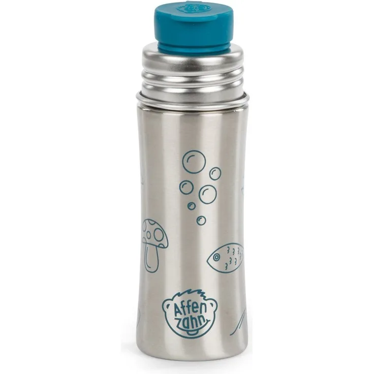 Affenzahn Edelstahl-Trinkflasche Hai petrol