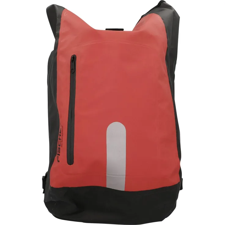 Fischer Gepäckträgertasche wasserdicht als Rucksack verwendbar rot schwarz