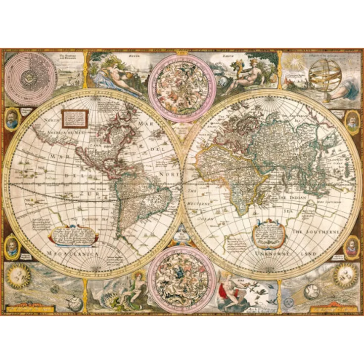 Clementoni Puzzle High Quality Collection Alte Karte 3000 Teile