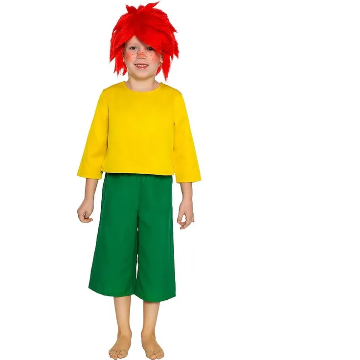 Maskworld Pumuckl Kostüm für Kinder - original lizenziert - zweiteilig - Karneval (122-128)