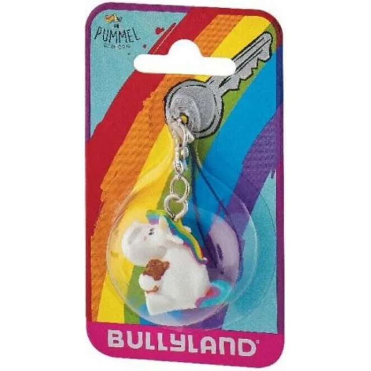 Bullyland Schlüsselanhänger Pummeleinhorn mit Teddy