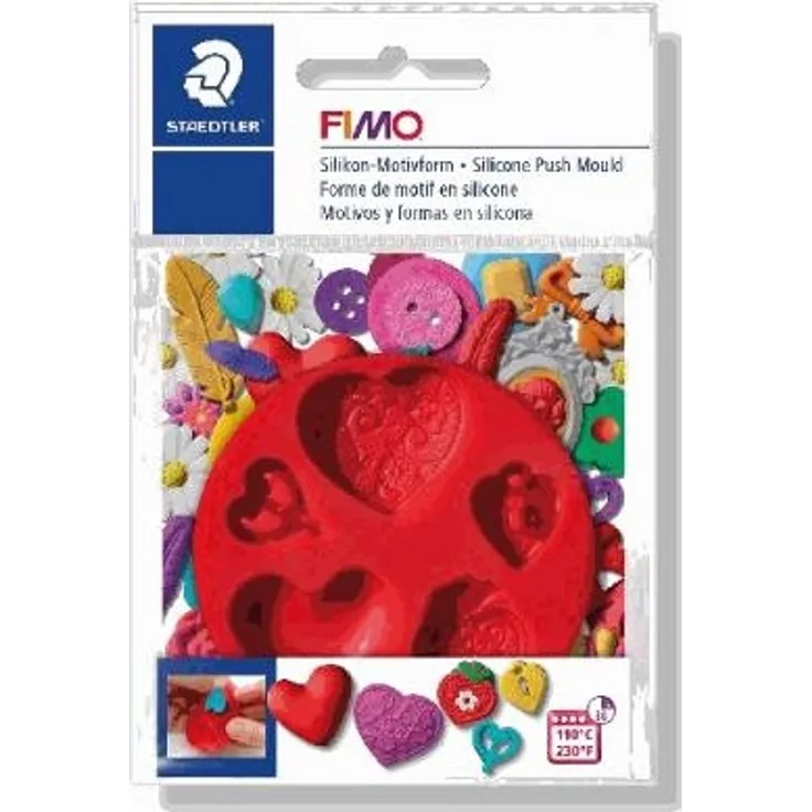 STAEDTLER Fimo Silikon-Motivform Herzen