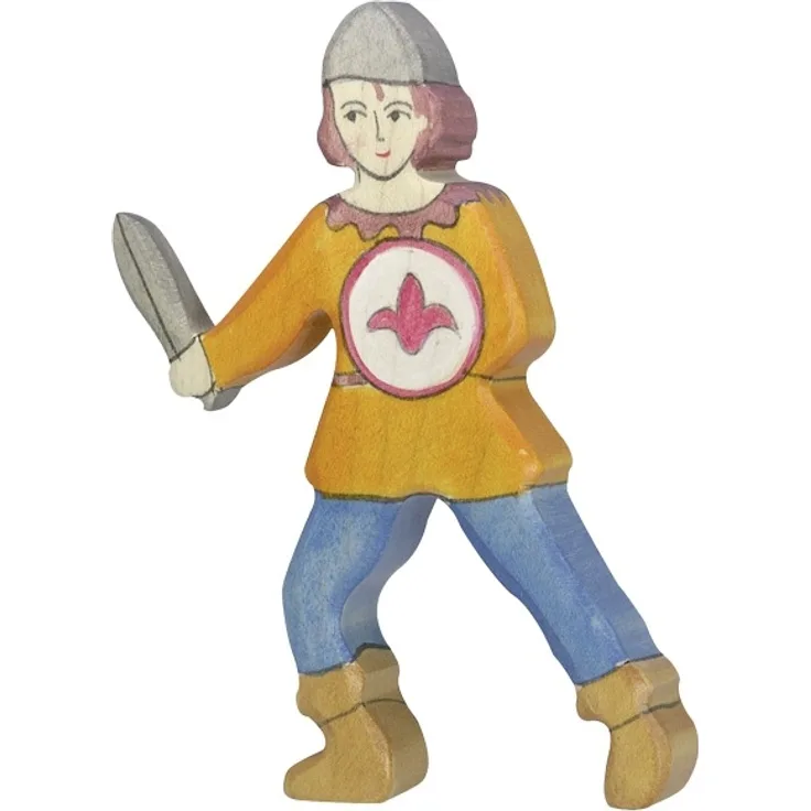 HOLZTIGER Ritter, oranges Hemd