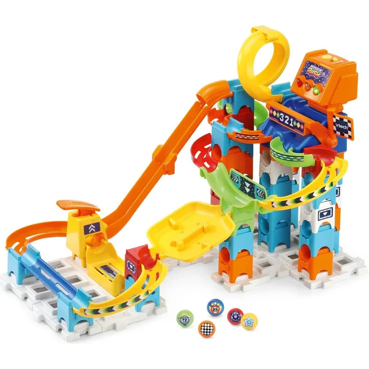 VTech 80-519323 Marble Rush Racing Set Electronic M200E - Lernspielzeug - mit Licht- und Soundeffekten - 4 bis 8 Jahre