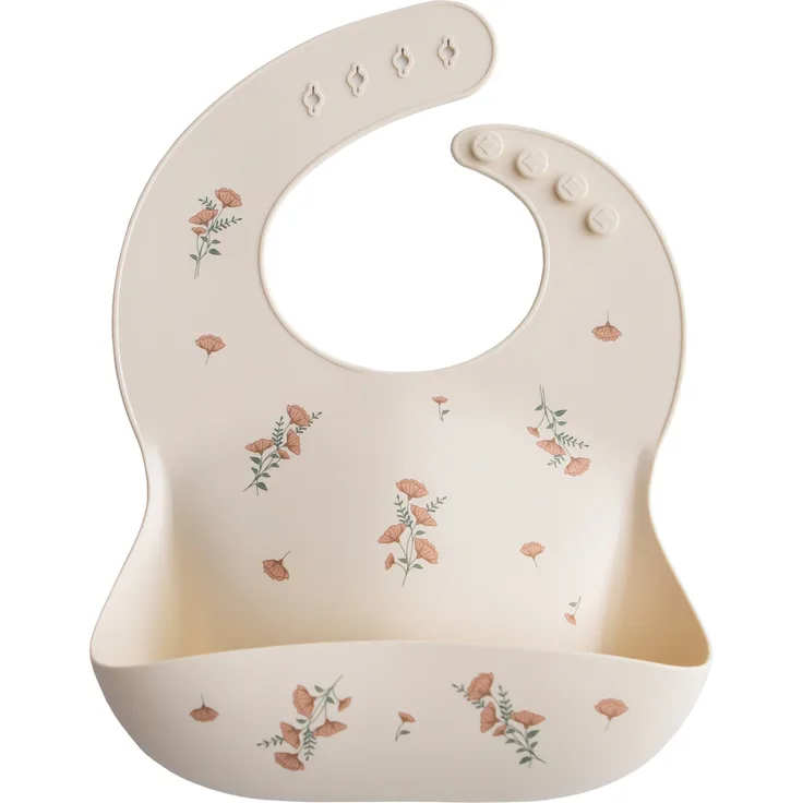 BiBs Retro Lätzchen Altrosa / Eisen 6-18 Monate 2 Stück Rosa