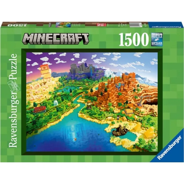 Ravensburger 17189 Puzzle World of Minecraft 1500 Teile