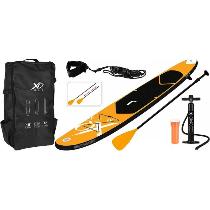 Sport4>it 320 cm SUP Stand Up Paddle-Board Komplettset in orange / schwarz