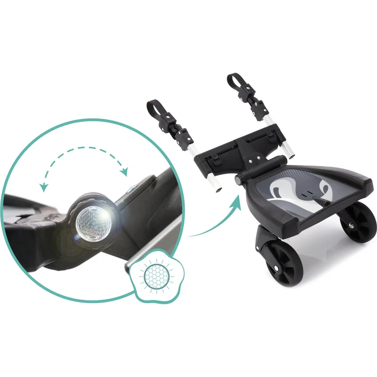 Fillikid Buggyboard 180°, Schwarz, universell einsetzbar – Bild 7
