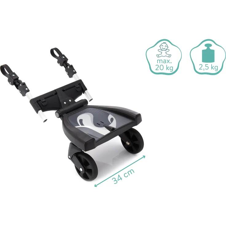 Fillikid Buggyboard 180°, Schwarz, universell einsetzbar – Bild 11